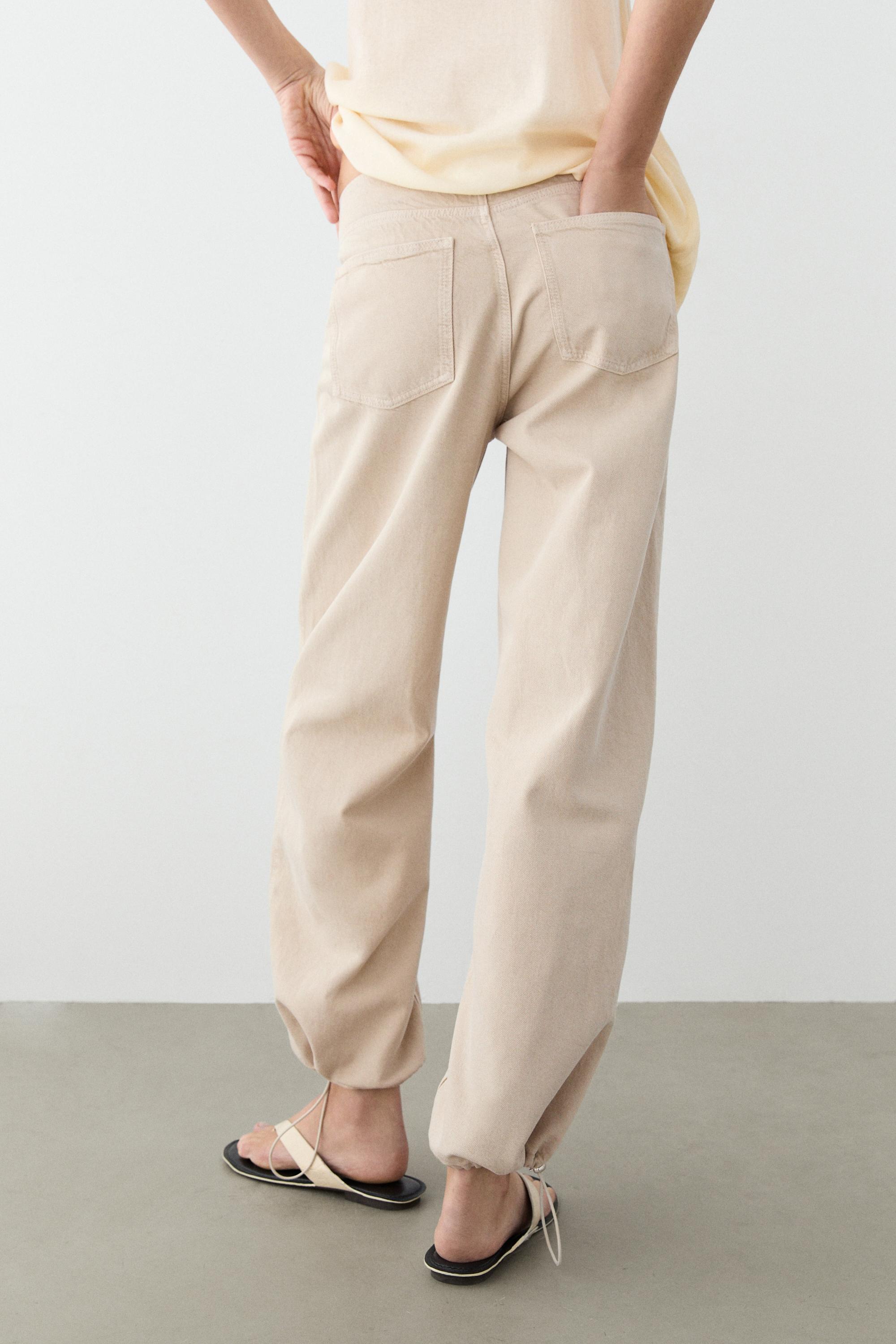 Relaxed fit parachute pants